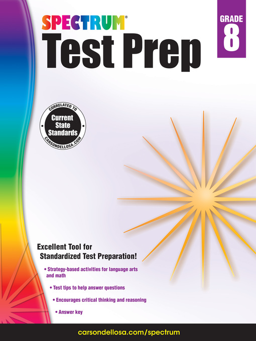 Title details for Spectrum Test Prep, Grade 8 by Spectrum - Available